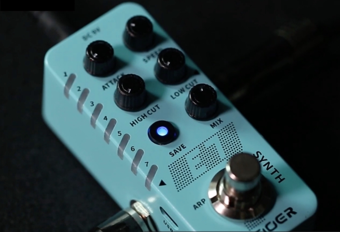 Mooer E7 Synth: 7 sonidos de sintetizador en un micro pedal de